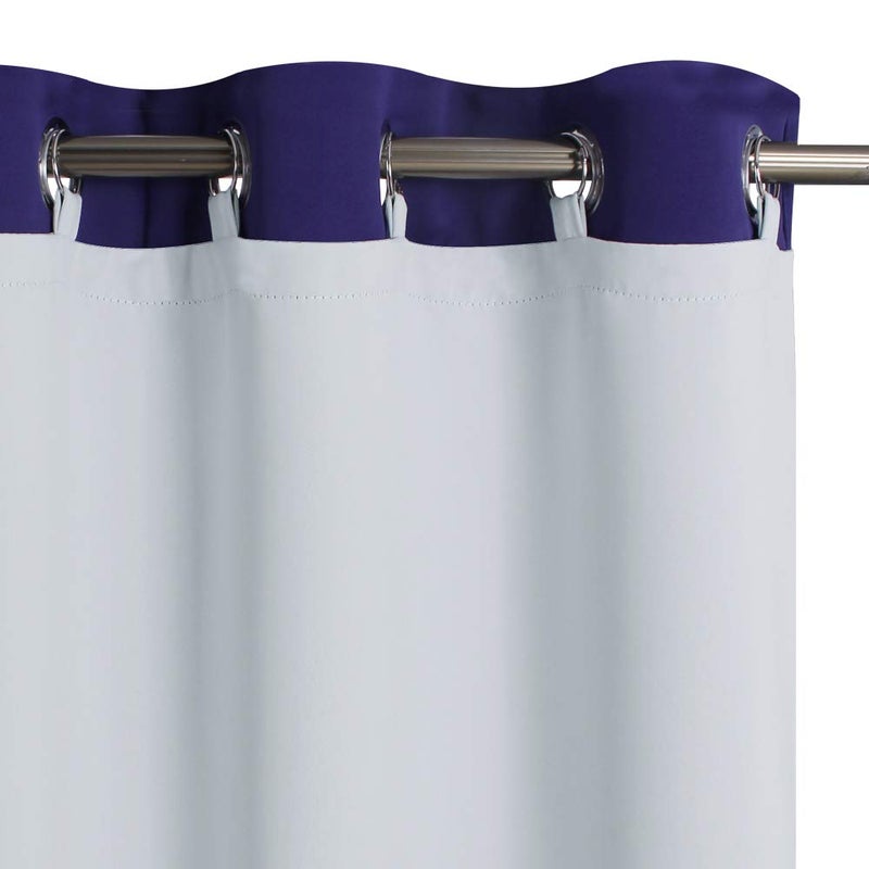 KGORGE Blackout Curtain Liners for Window - Easy Install with Top Tab/Grommets, Light Blocking Privacy Curtain Drapes for 63" Length Panels (2 Pcs, 50"x 59" Each, Grayish White, Rings Included) - Image 1